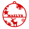 Boule Noël Prénom Déco Sapin DN25005 – Image 2