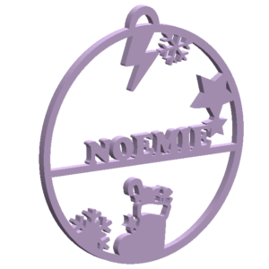 Boule Noël Prénom Déco Sapin DN25004